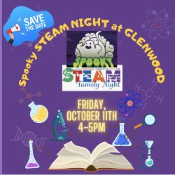 Spooky STEAM Night 10/11/24 4-5pm